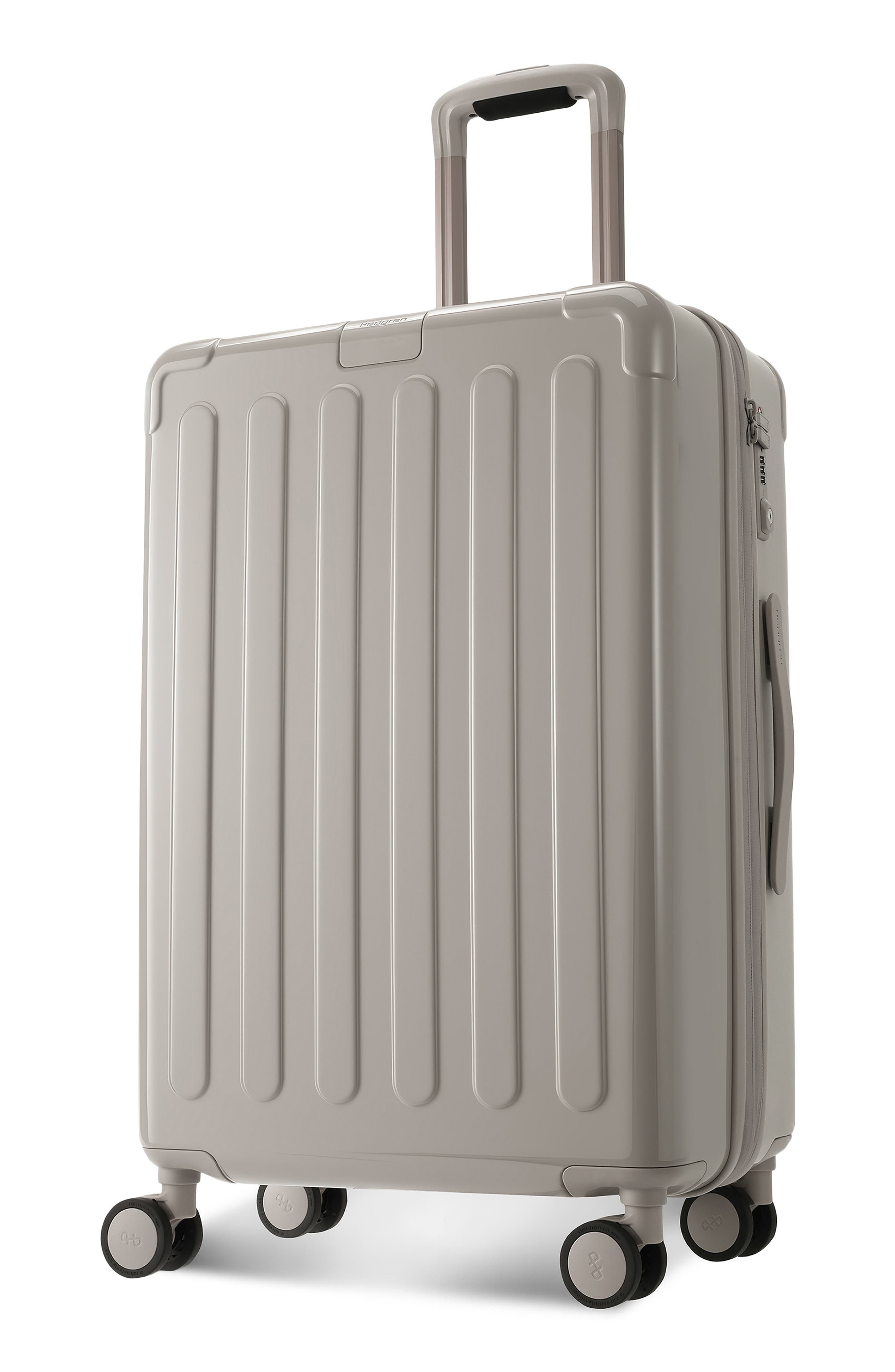 Hedgren Nostos Glossy Medium Spinner Suitcase, Alternate, color, Pebble