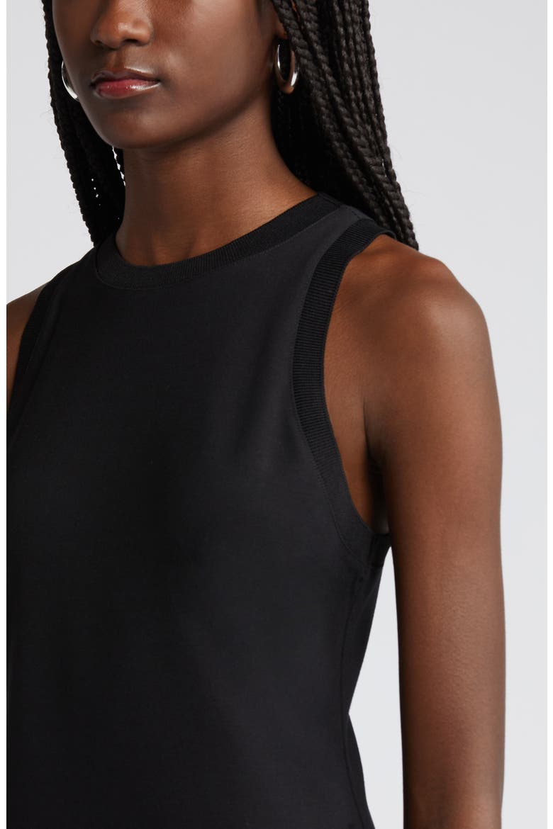 Knit Tank Dress, Alternate, color, BLACK