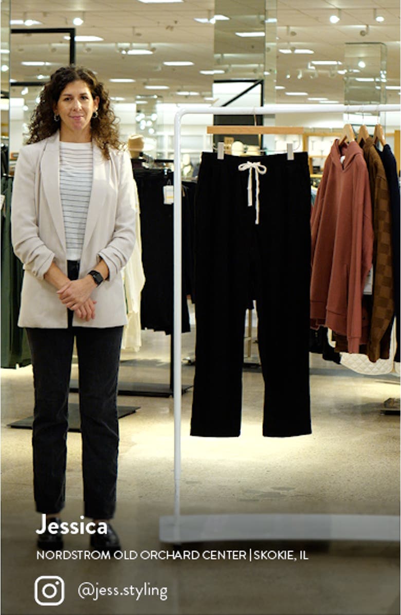 Drawstring Corduroy Wide Leg Pants, sales video thumbnail