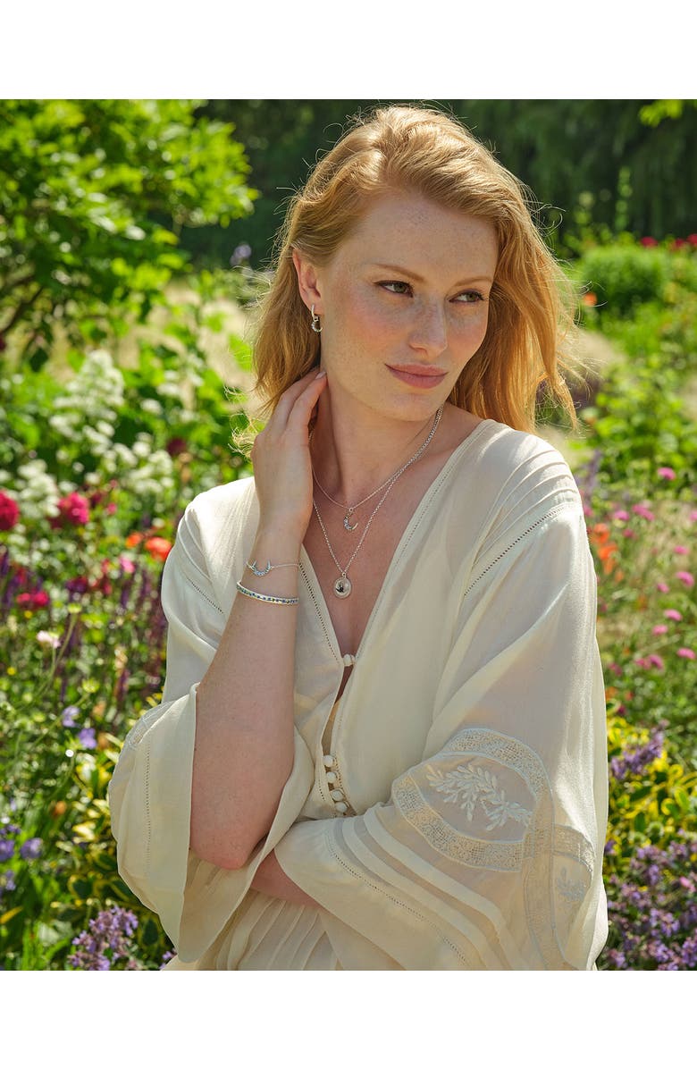 Fable England Swallow Spirit Guide Silver Chain Necklace, Alternate, color, Silver