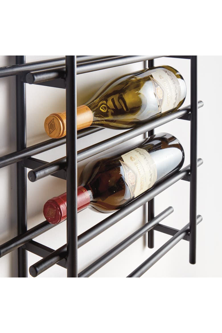 Barossa 6-Bottle Wine Rack - Black Iron - Modern Design, Alternate, color, Black