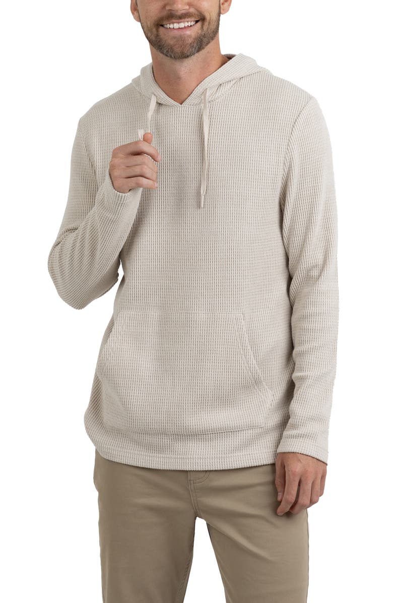 Rainforest Cabin Waffle Knit Hoodie, Alternate, color, Oatmeal