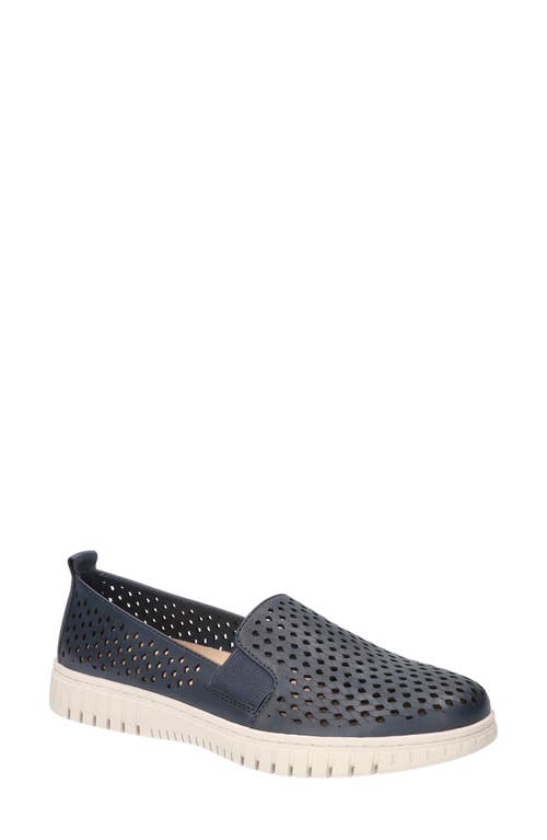 Bella Vita Helm Sneaker In Navy Leather