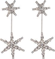 EYE CANDY LOS ANGELES North Star Crystal Statement Drop Earrings