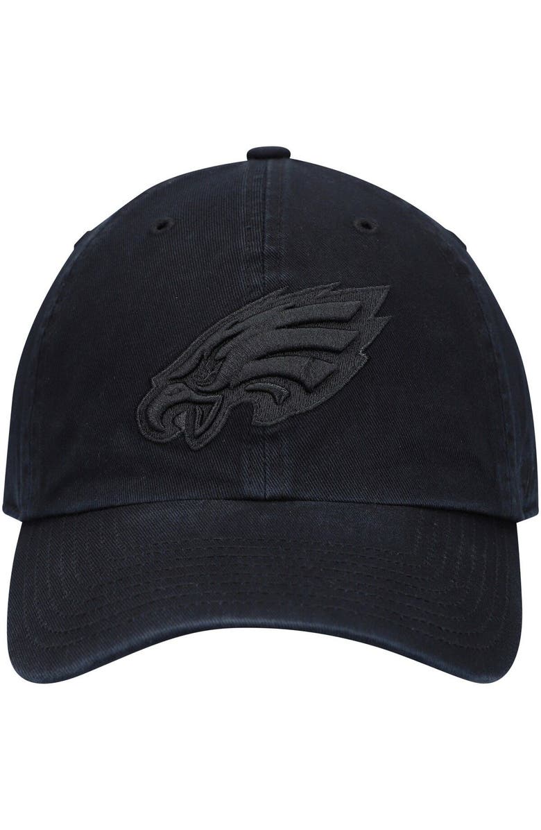 '47 Men's '47 Black Philadelphia Eagles Team Tonal Clean Up Adjustable Hat, Alternate, color, Black