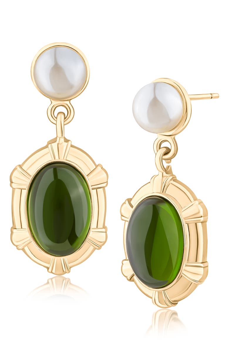 JARDIN Royal Oval Drop Earrings, Main, color, 