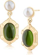 JARDIN Royal Oval Drop Earrings