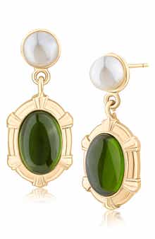 JARDIN Royal Oval Drop Earrings