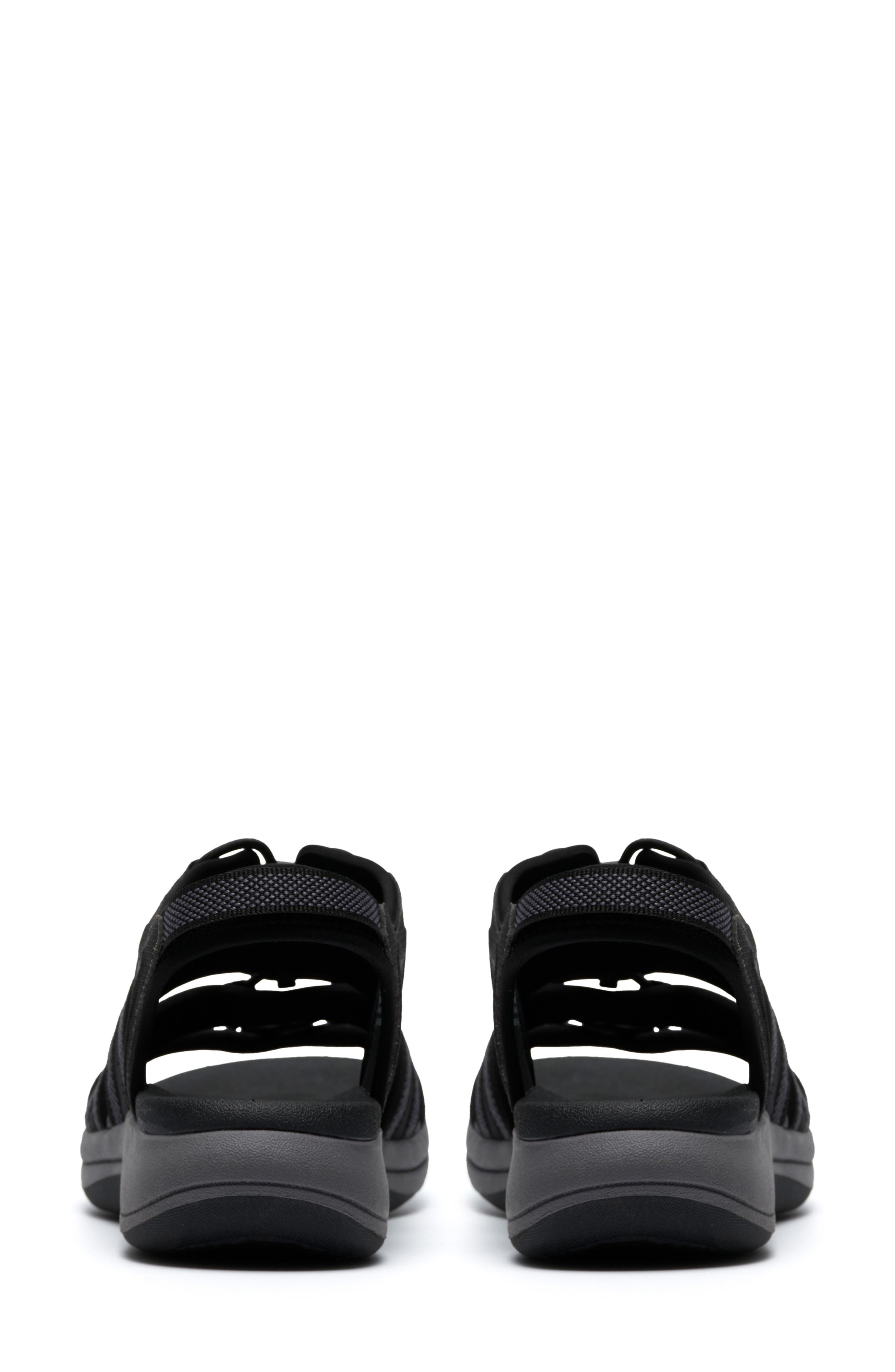 Clarks<sup>®</sup> Cloudsteppers Mira Mabel Open Toe Sandal, Alternate, color, Black