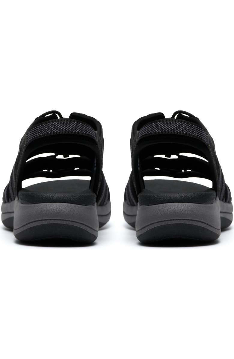 Clarks<sup>®</sup> Cloudsteppers Mira Mabel Open Toe Sandal, Alternate, color, Black