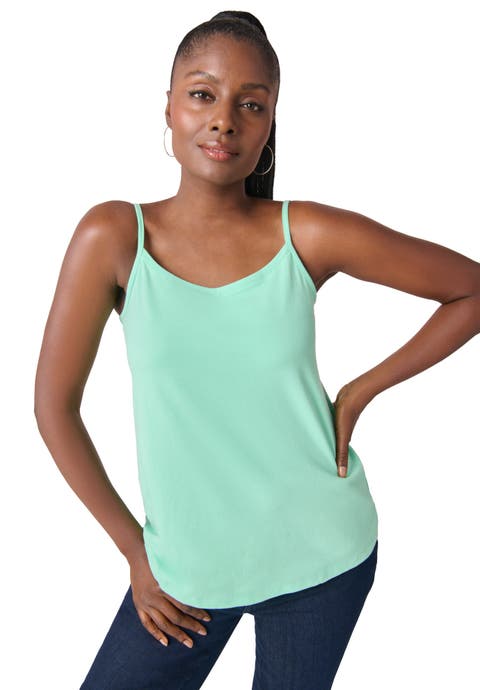 Stretch Cotton Cami (Plus)