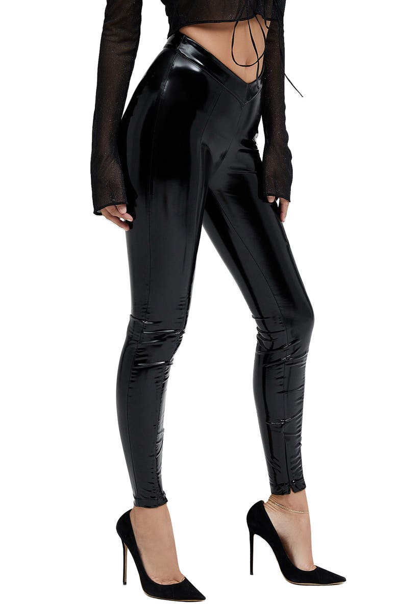 Mistress Rocks Ultraskinny Vinyl Pants, Alternate, color, 