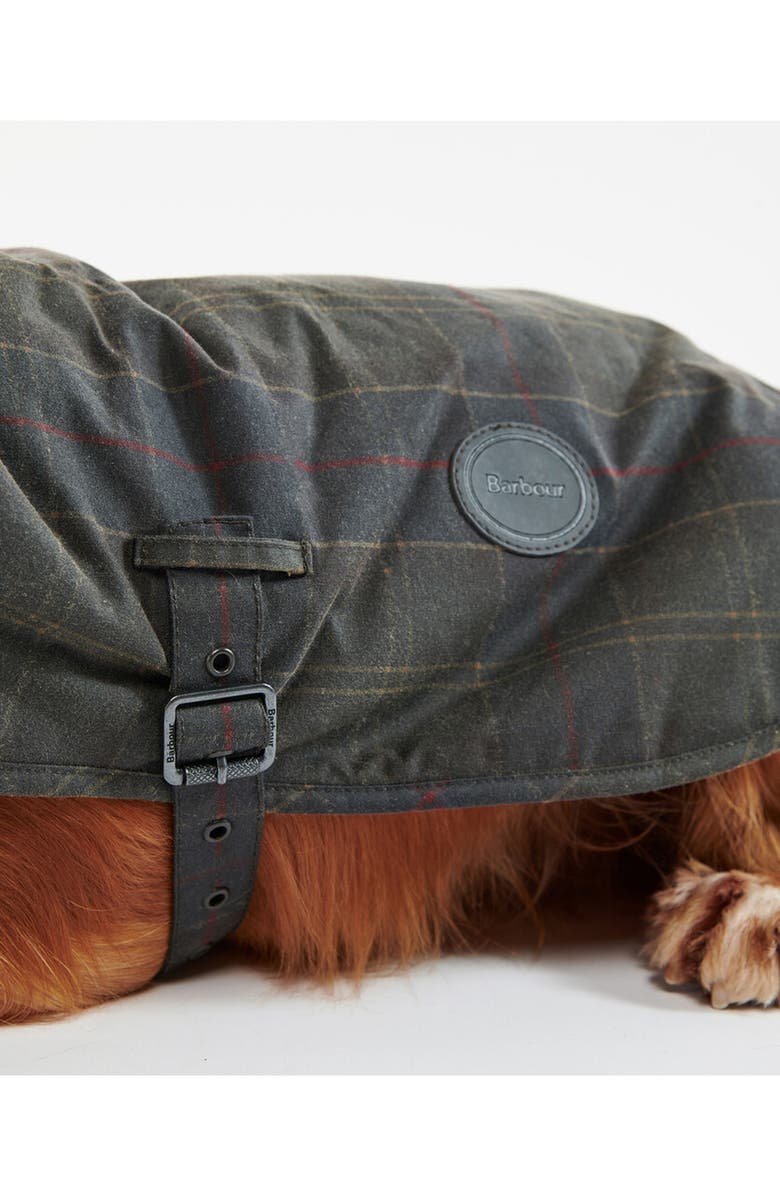 Barbour Waxed Cotton Dog Coat, Alternate, color, Classic Tartan
