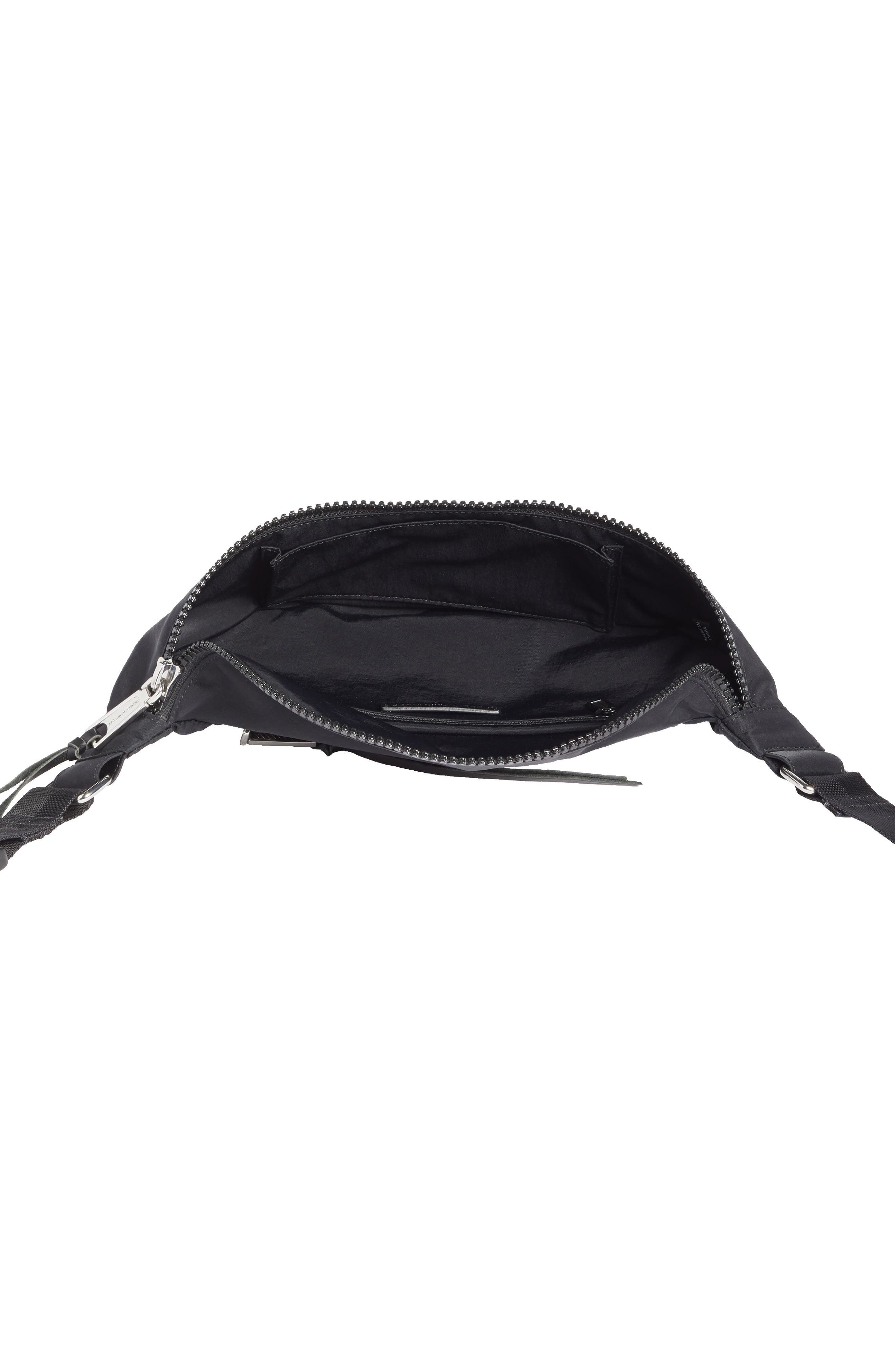 Nylon Belt Bag, Alternate, color, BLACK