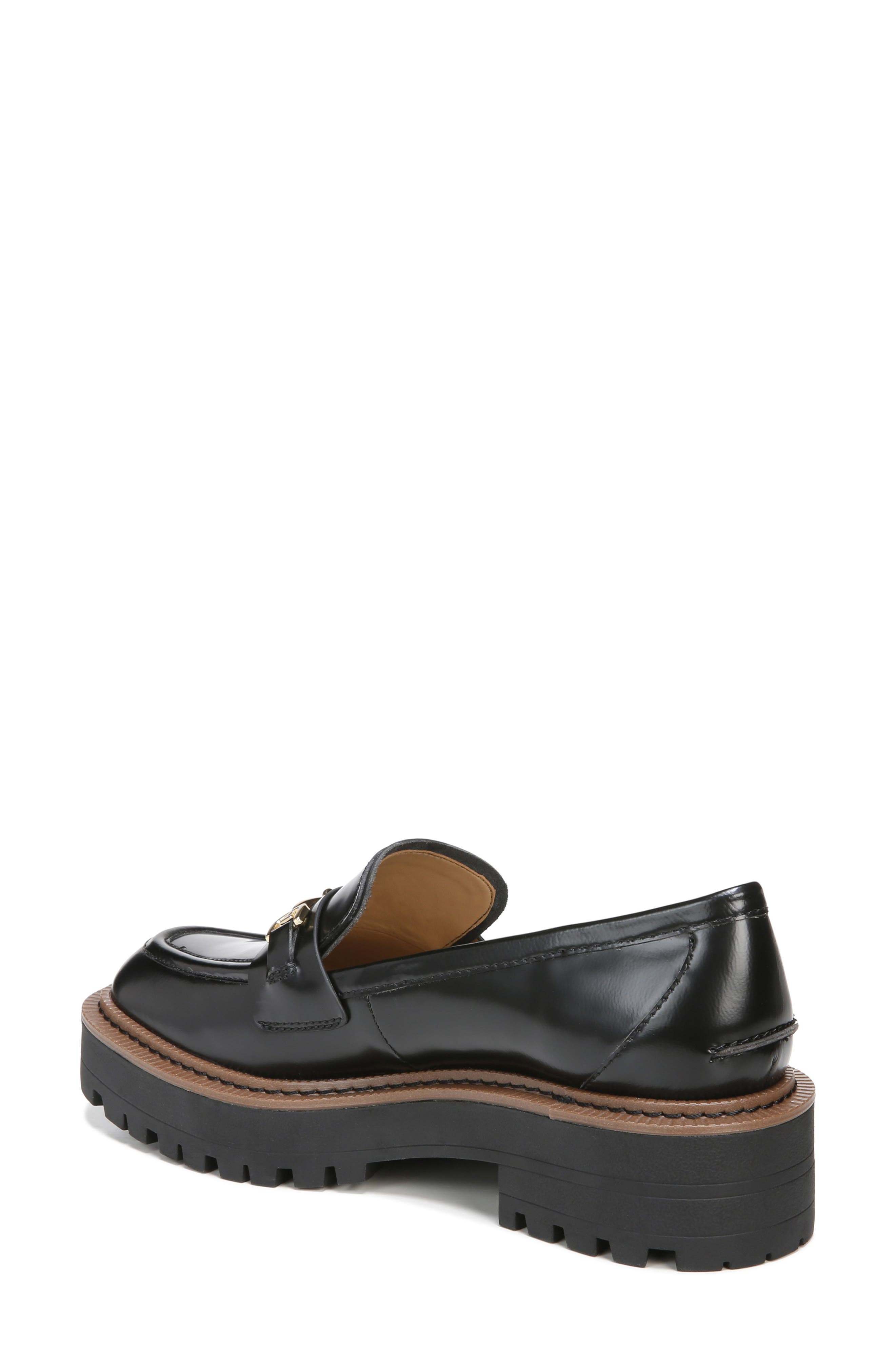 Laurs Platform Lug Sole Loafer, Alternate, color, BLACK
