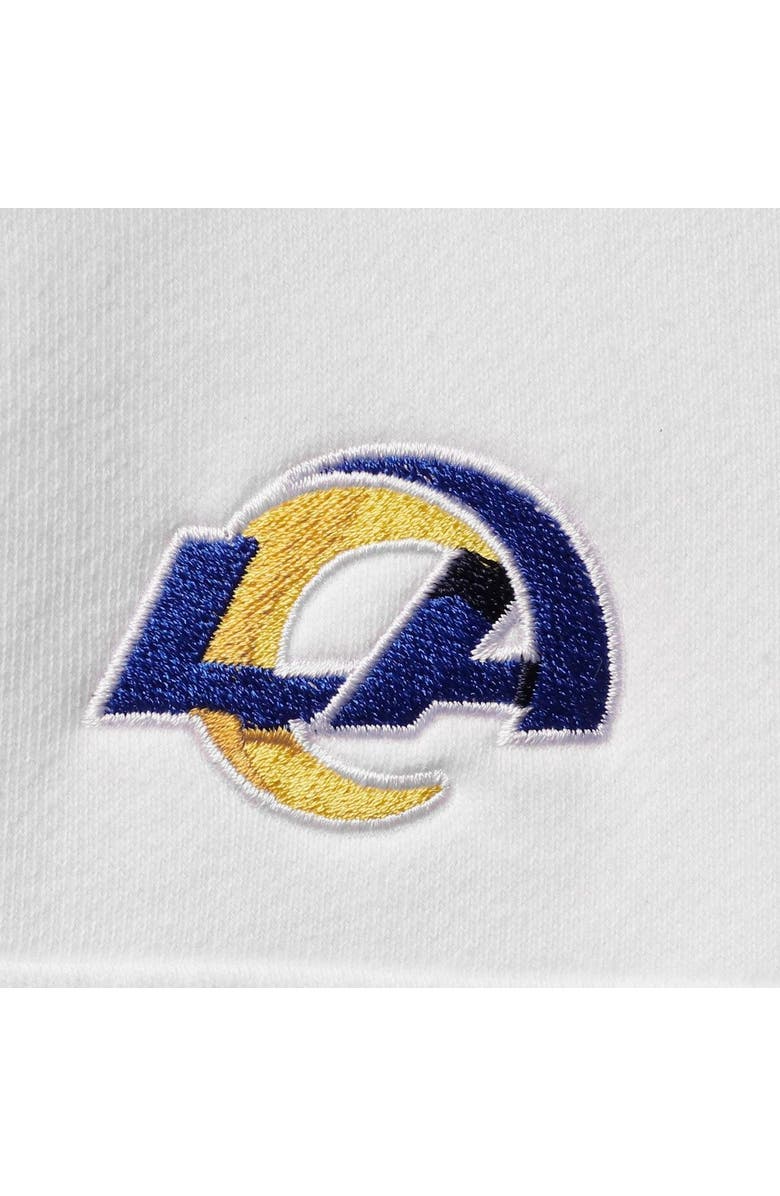 vineyard vines Women's Vineyard Vines White Los Angeles Rams Shep Shirt Quarter-Zip Sweatshirt, Alternate, color, 