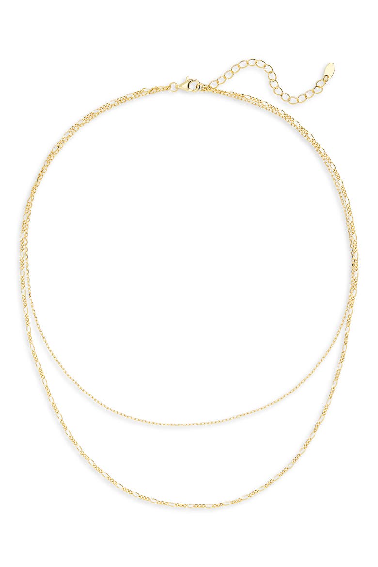 Figaro Layered Necklace, Alternate, color, GOLD