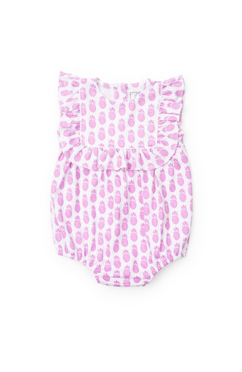 Lila and Hayes Pearl Girls Bubble, Main, color, Palm Beach Pineapples