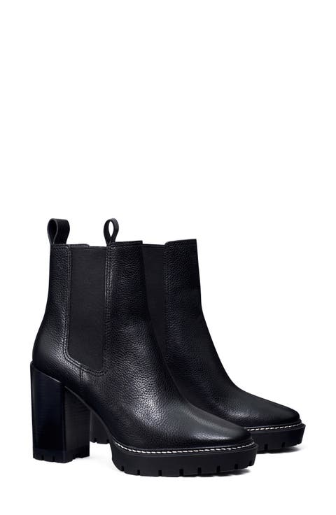 靴 TORY BURCH Jessa Lug Sole Ankle Boot Tory Burch Jessa Boot Tory Burch Women's Jessa Lug Sole