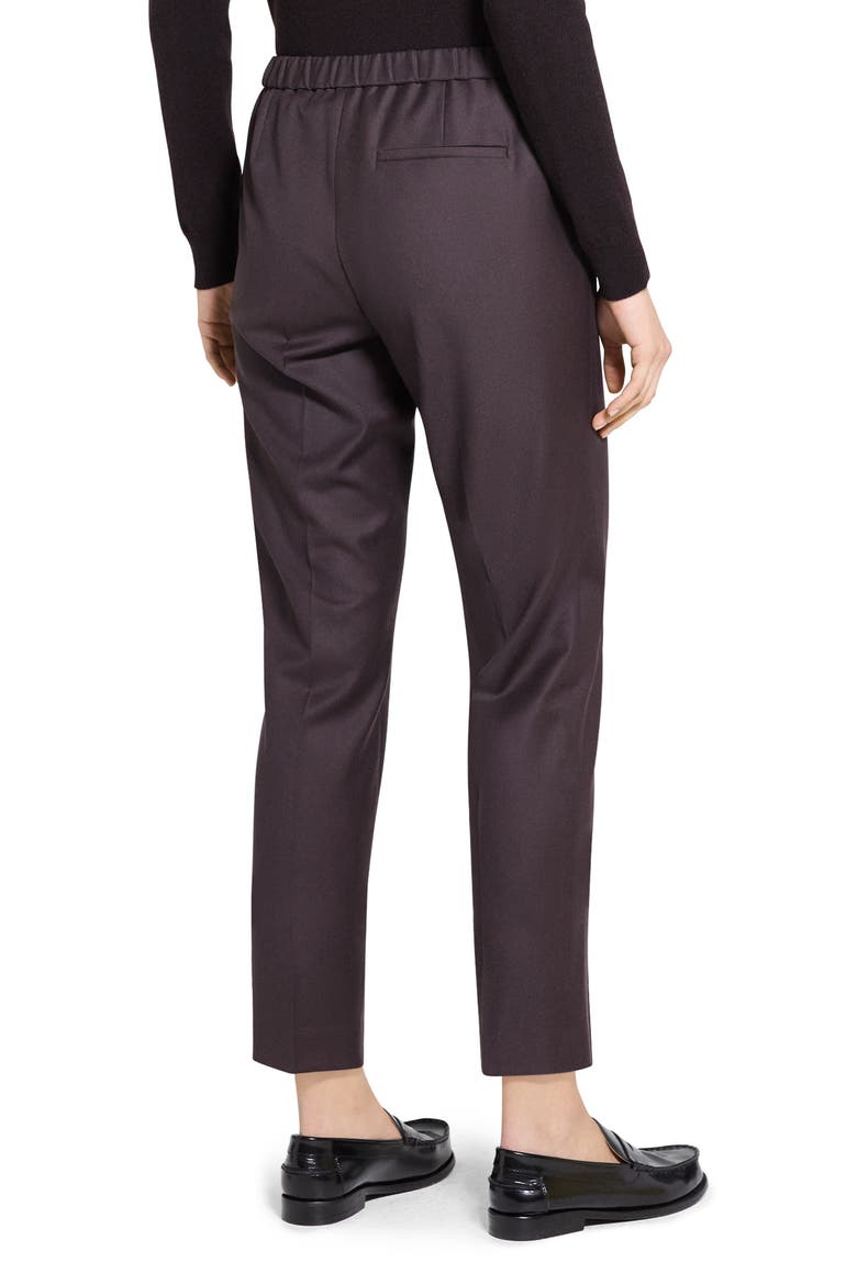 Sleek Flannel Treeca Pull-On Pants, Alternate, color, CACAO - DAJ