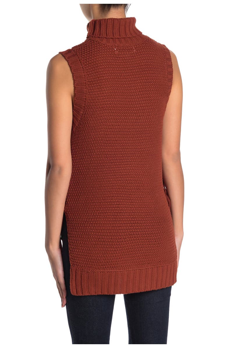 MOON RIVER Fringe Knit Sleeveless Top, Alternate, color,