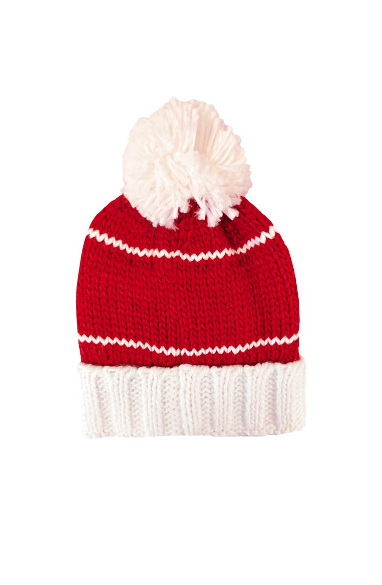 Bits & Bows Arkansas Bobble Hat, Alternate, color, Red