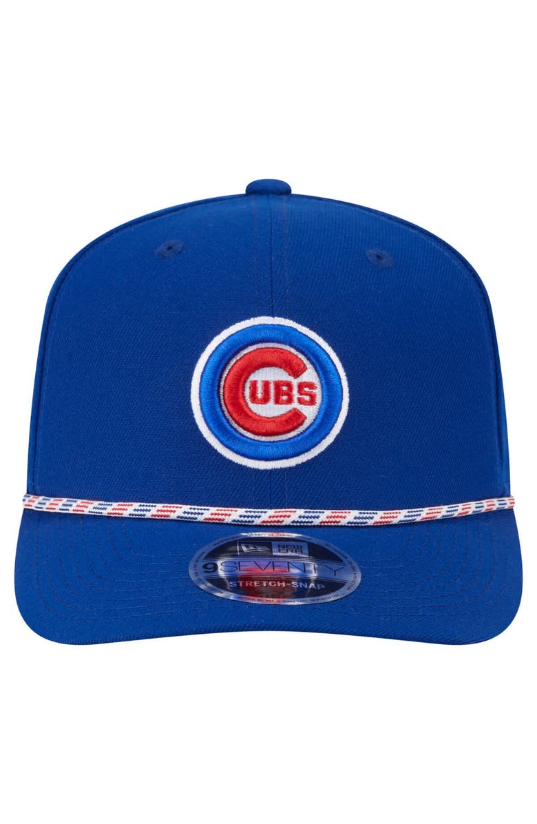 New Era Men's New Era Royal Chicago Cubs Multi-Rope 9SEVENTY Stretch-Snap Hat, Alternate, color, 