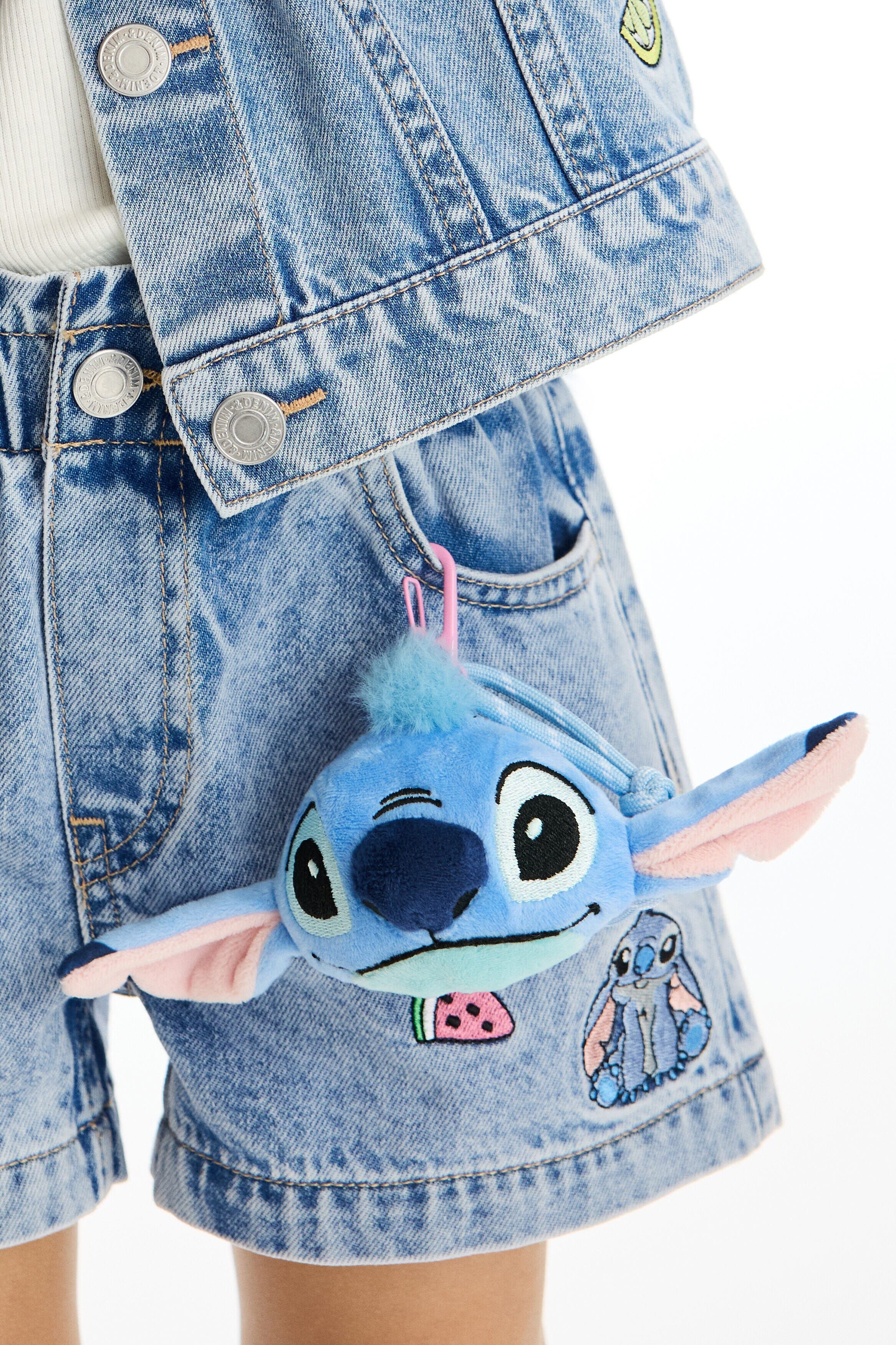H&M Bag Charm, Alternate, color, Blue/Lilo & Stitch