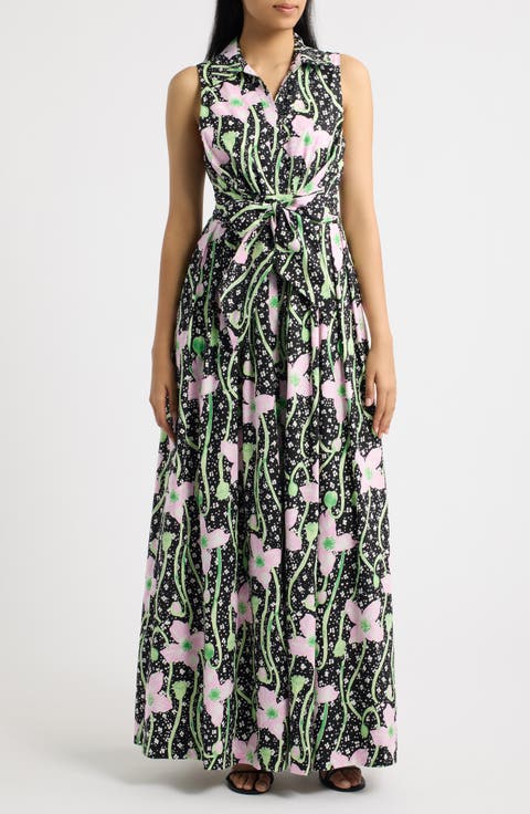 Marria Floral Print Sleeveless Dress