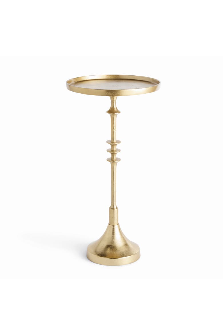 Conrad Gold Aluminum Side Table, Main, color, Gold
