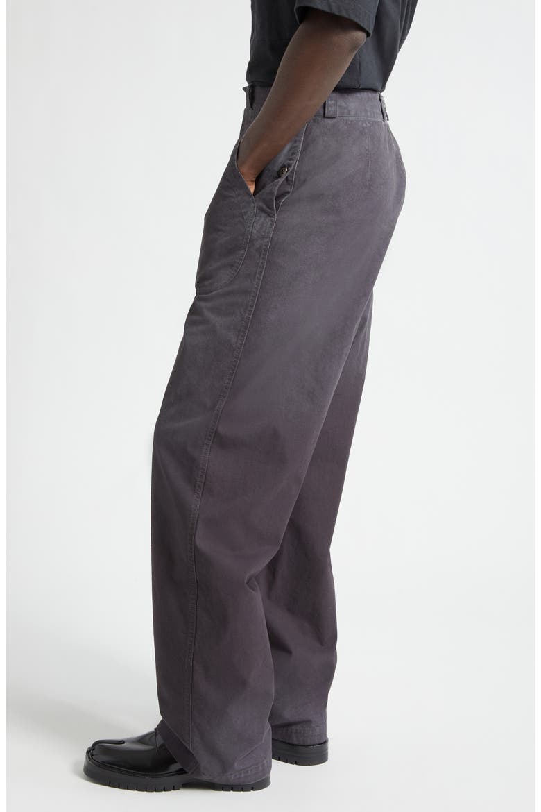 Straight Leg Cotton Pants, Alternate, color, WASHED BLACK