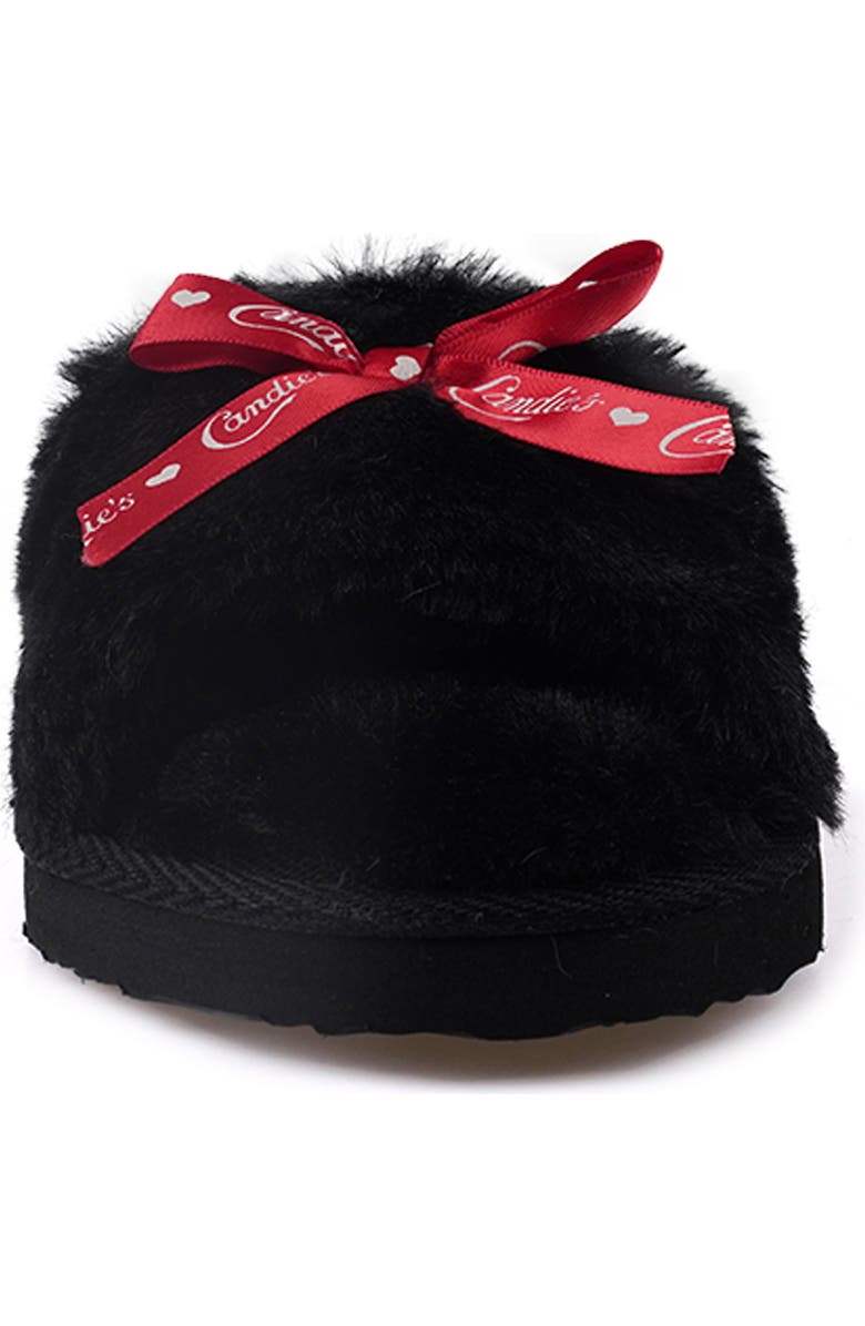 Candie's Zazas Faux Fur Slide Sandal, Alternate, color,