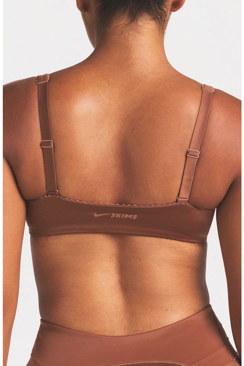 Paneled Picot Bra, Alternate, color, CAROB