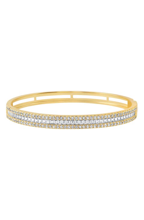 Luminous Baguette Cubic Zirconia Bangle