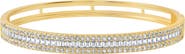 Crislu Luminous Baguette Cubic Zirconia Bangle