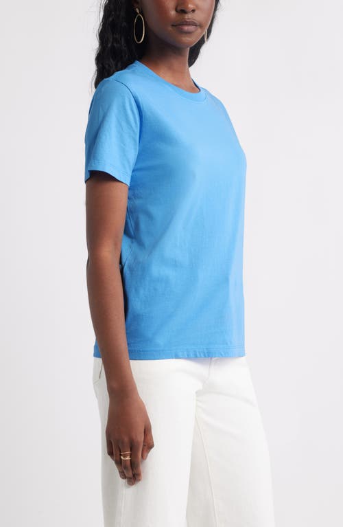 Treasure & Bond Cotton Crewneck T-shirt In Blue