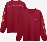 Nike Men's Nike Cardinal USC Trojans Academic Long Sleeve Pocket T-Shirt