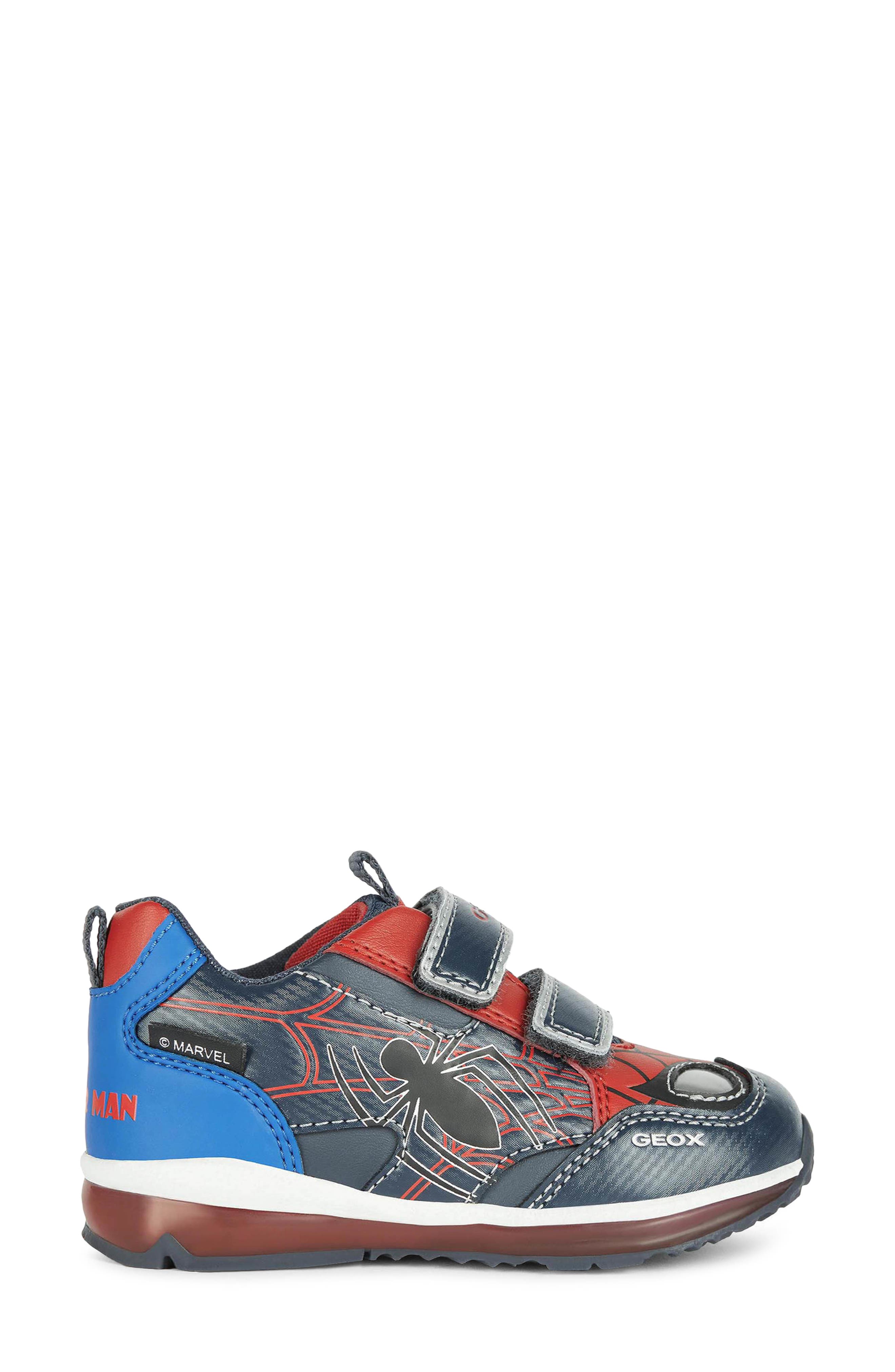 Geox x Marvel Todo Light-Up Sneaker, Alternate, color, 