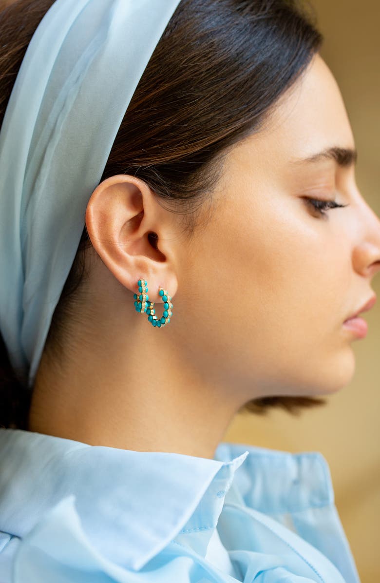 L'Atelier Nawbar The Atom Hoop Earrings, Alternate, color, 