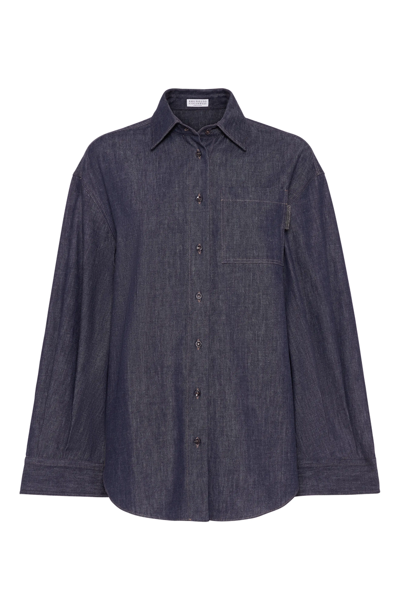 Brunello Cucinelli Denim shirt, Main, color, 