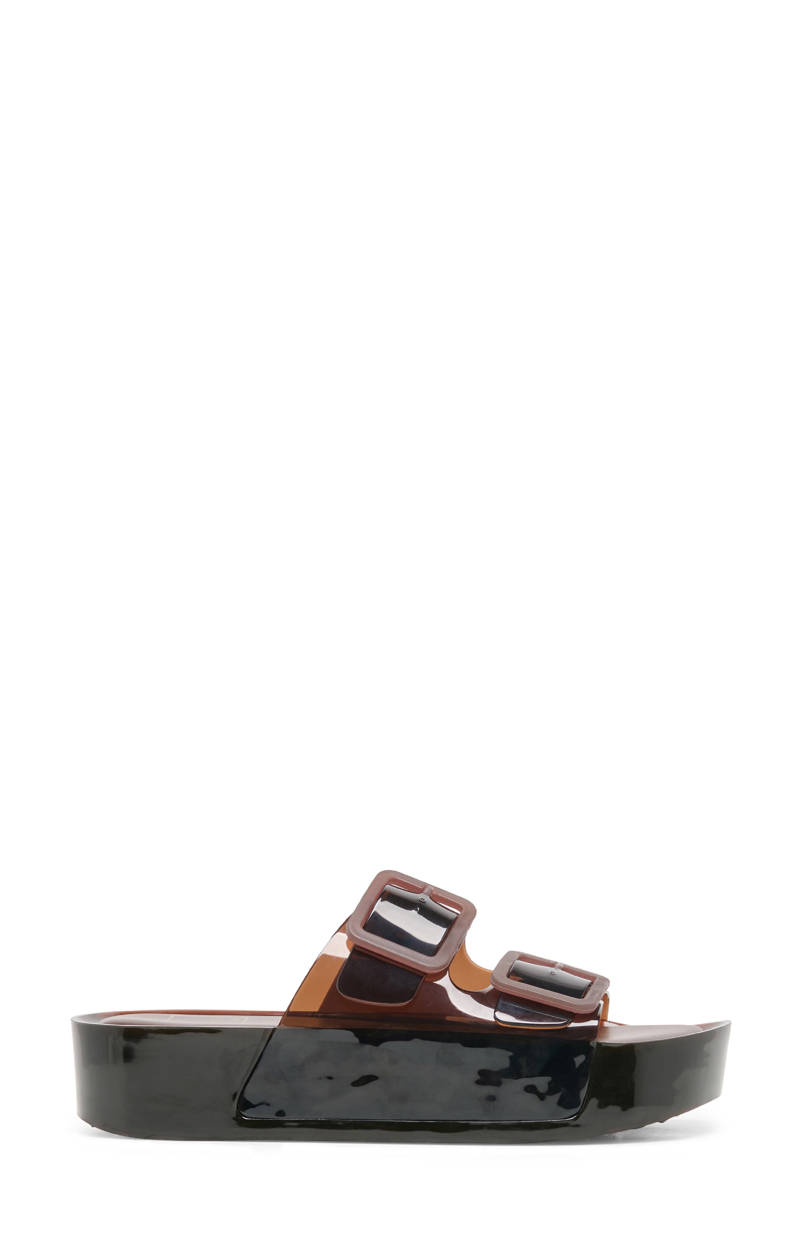 Julio X Platform Sandal, Alternate, color, CHOCOLATE VINYL