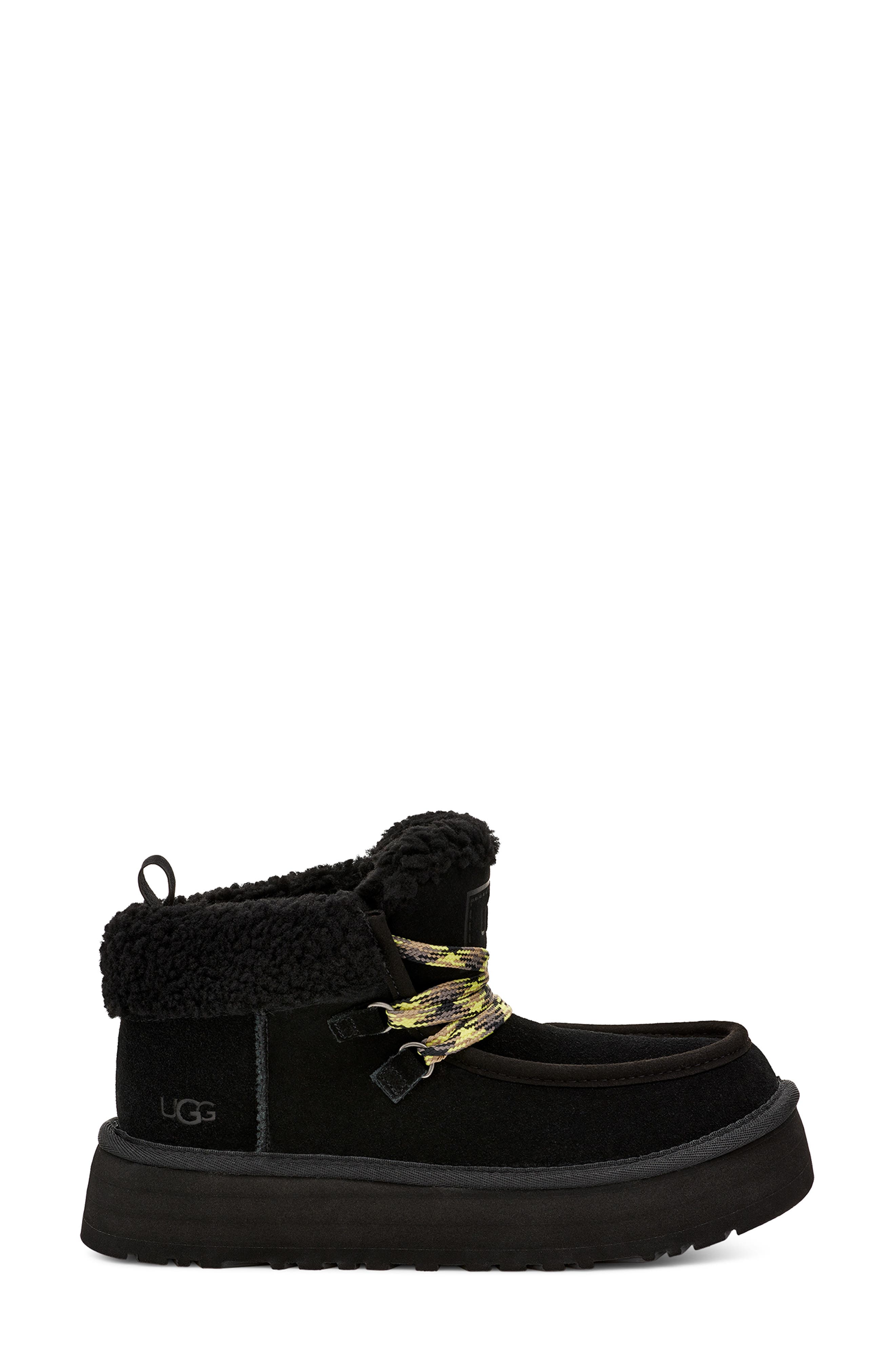 UGG<sup>®</sup> Funkarra Genuine Shearling Cabin Cuff Bootie, Alternate, color, 