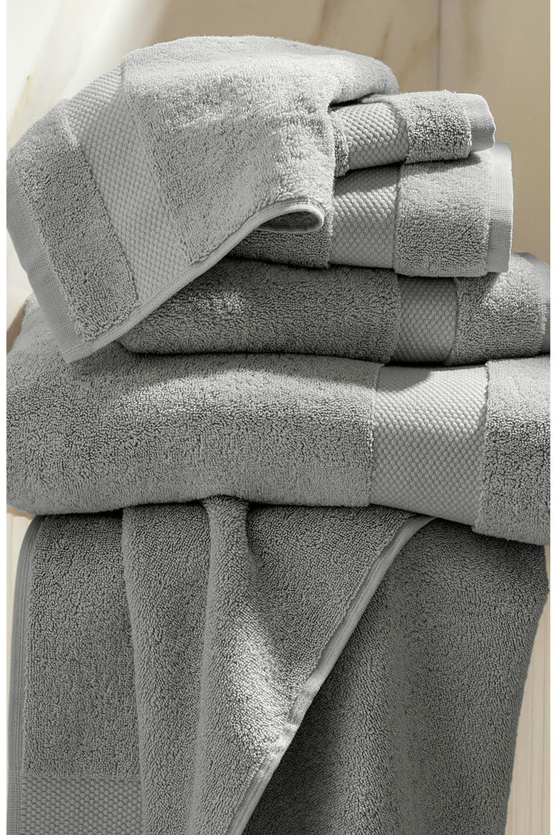 Plush 6-Piece Organic Cotton Bath Towel Set, Alternate, color, SHORE