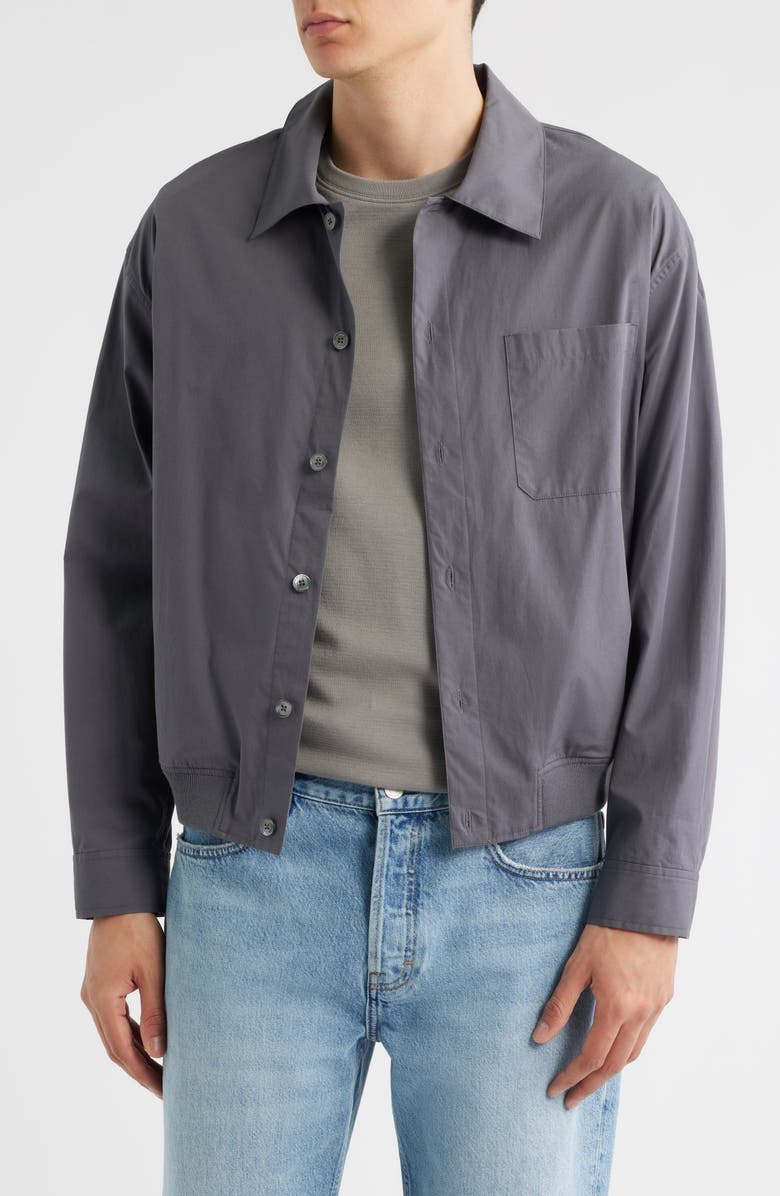 FRAME Cotton Jacket, Main, color, Cloud Grey