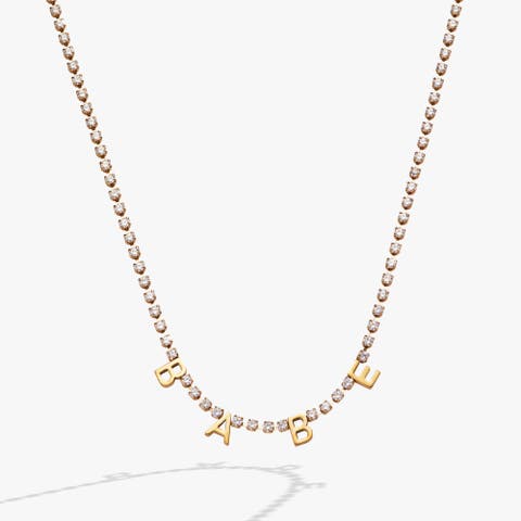 Babe Tennis Chain Necklace