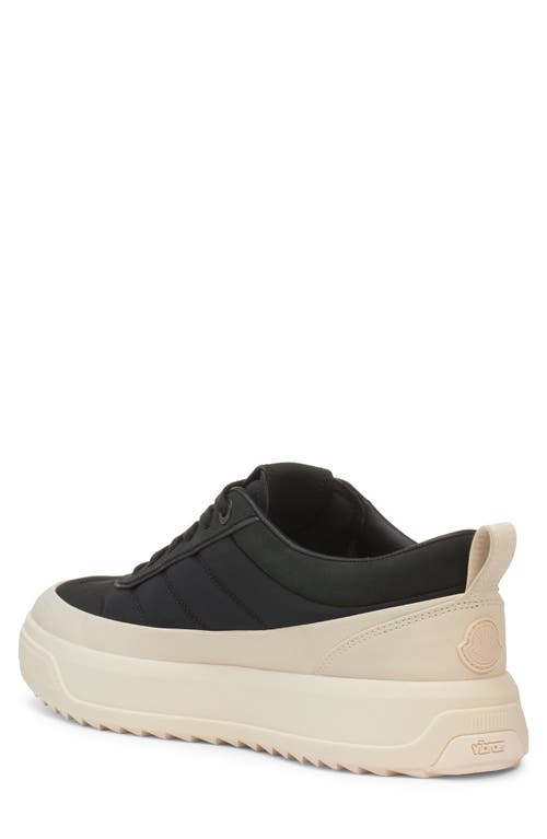 Moncler Monpulse Leather-trimmed Sneakers In Black
