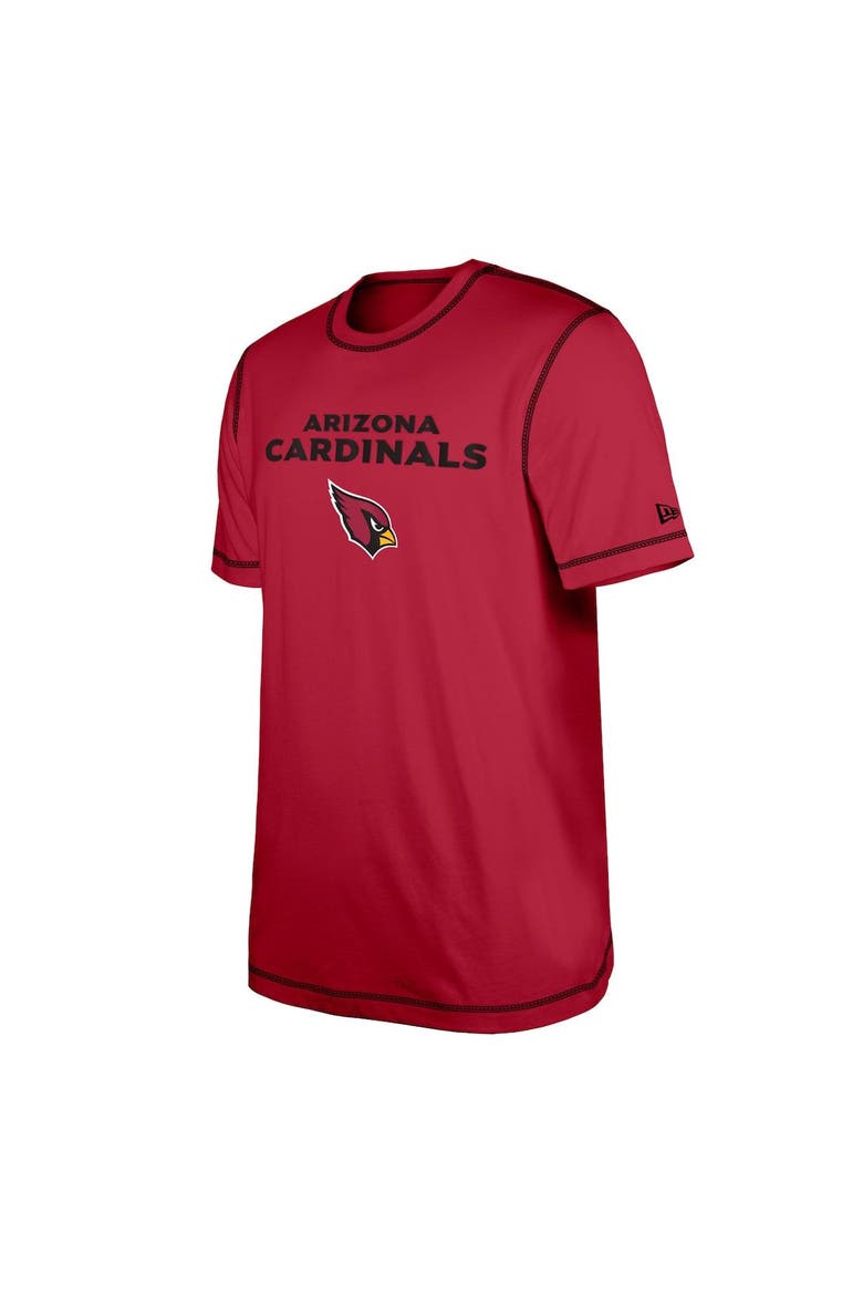 Men's New Era  Cardinal Arizona Cardinals Third Down Puff Print T-Shirt, Alternate, color, Cardinal