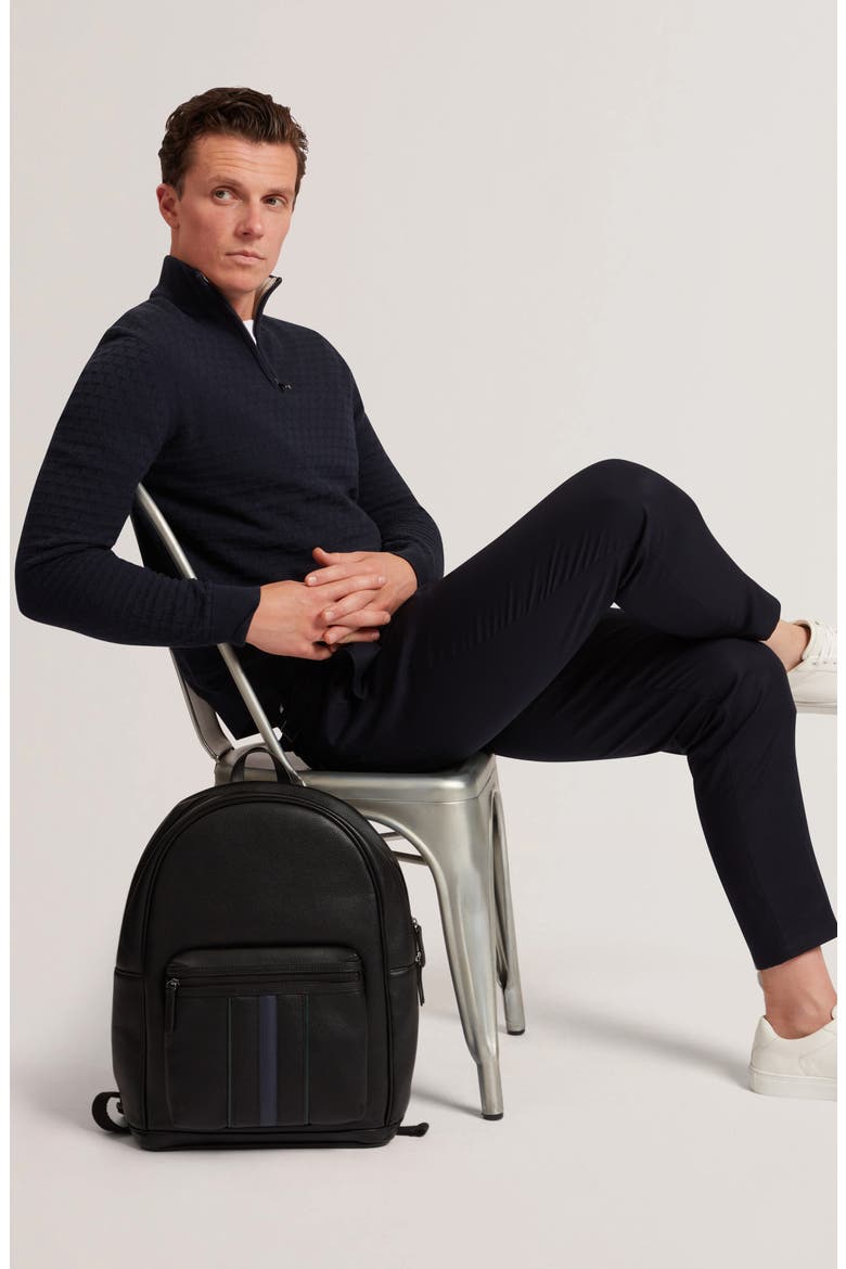Jeremee Quarter Zip Sweater, Alternate, color, NAVY