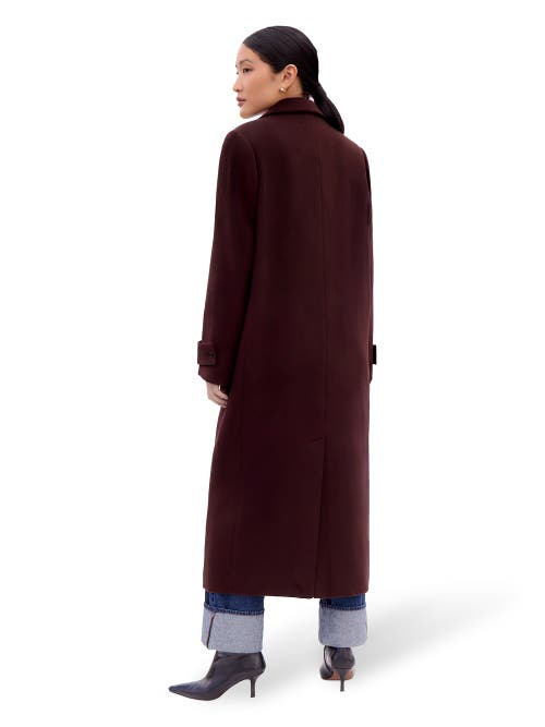 Ro&zo Wool Blend Oversized Coat In Brown