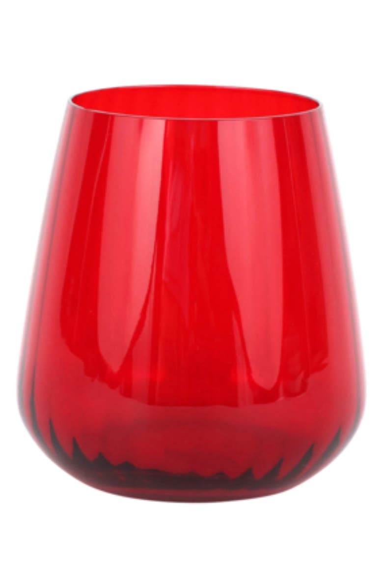 VIETRI Francesca Double Old Fashioned Glass, Main, color, Red